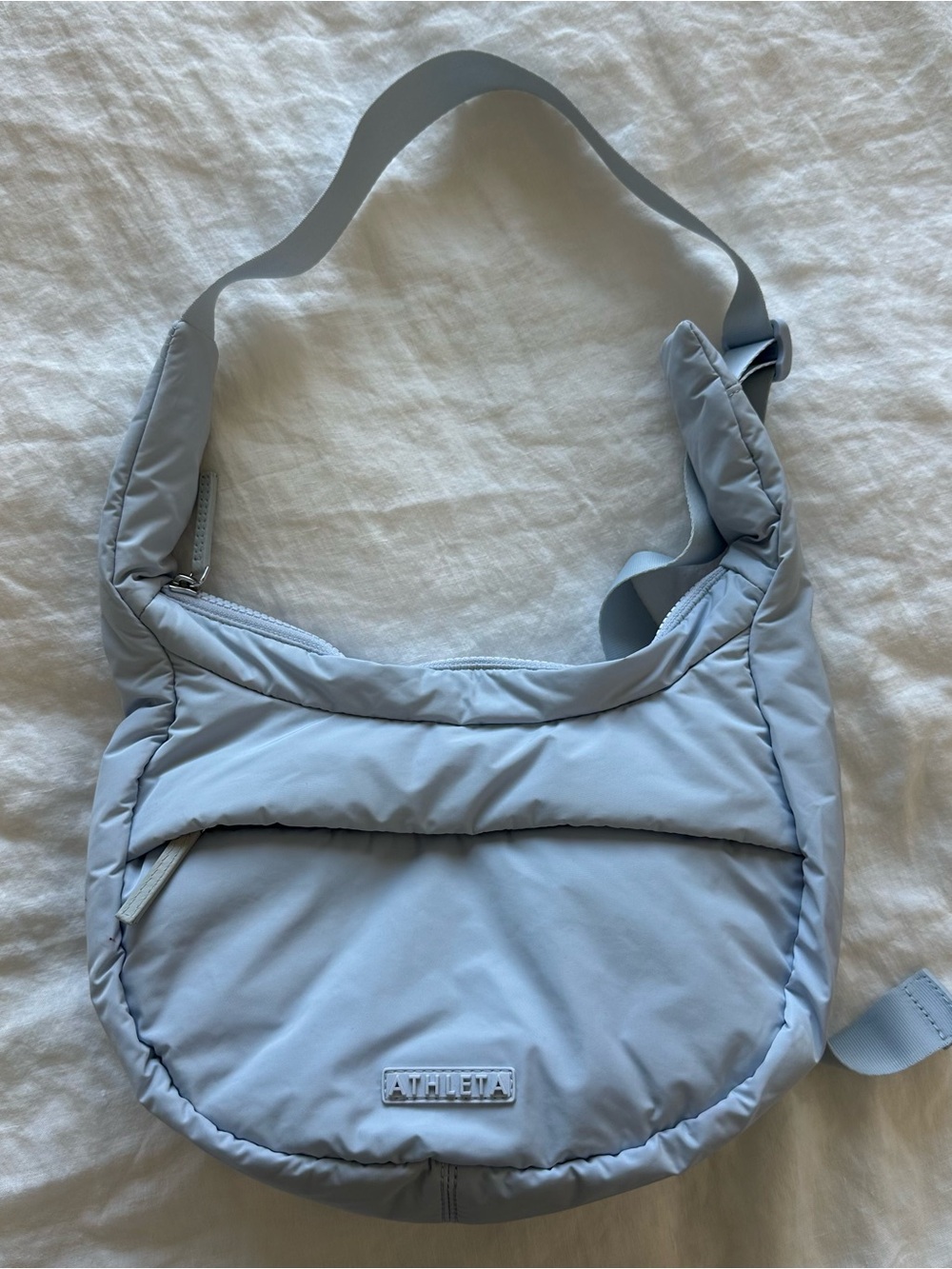 Athleta Light Blue “All About” Small Shoulder Bag